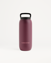 All-Purpose Thermo · Loop Lid Flasche mit schwarzem Griff.
