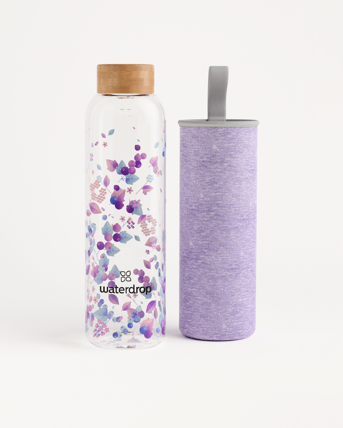 Edition Glass aus Borosilikatglas, stilvolle, umweltfreundliche Wasserflasche.