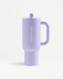 Explorer Thermo Tumbler with flip-tab lid and handle.