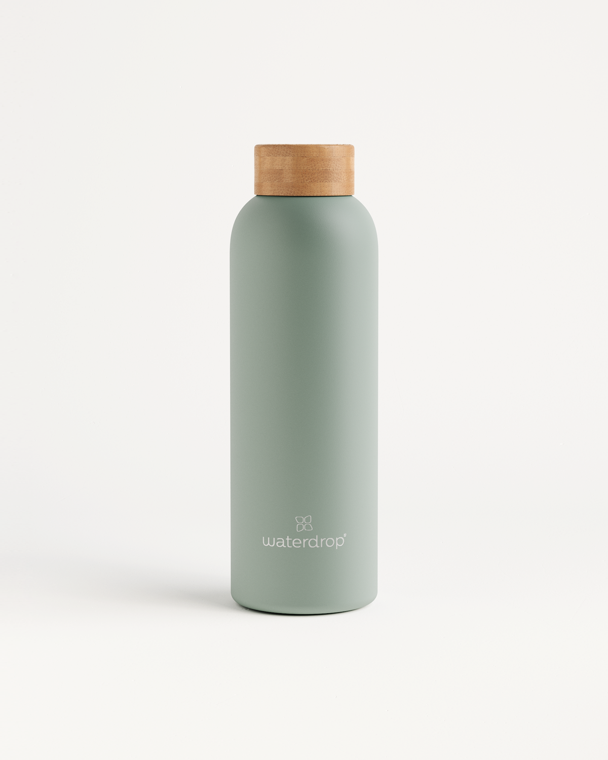 Thermo Steel Trinkflasche mit Korkverschluss.